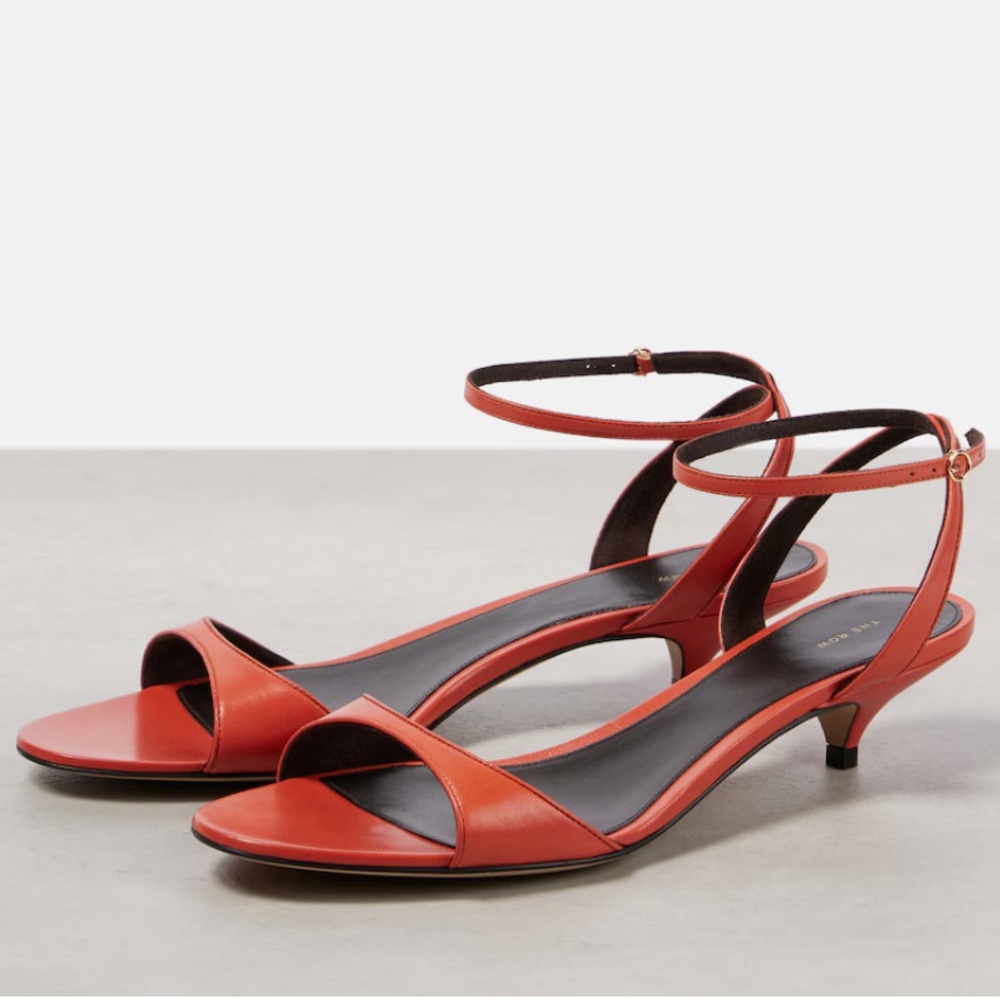 The Row Vika 35 sandal in orange 39.5